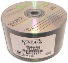 100-Pak MAM-A (Mitsui) DIGITAL-AUDIO CDR-DA Logo-top 80-Min CD-R's, #11121 picture
