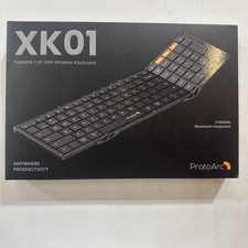 ProtoArc XK01 Black Portable Business Foldable Bluetooth Keyboard With Numpad picture
