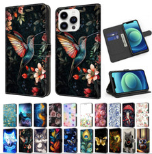 Flip Bird Wolf Cat Rose Wallet Cover Case For A55 A54 A52 A53 S6 Edge A56 A17 picture