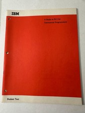IBM  “A Guide To PL/I  For Commercial Programmers” Student Text - 1966 picture