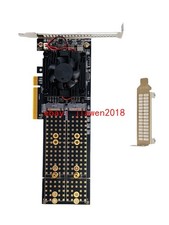 PCIe 3.0 X8 To 4* M.2 NVMe SSD Adapter Card with PLX PEX8747 IT Mode US picture