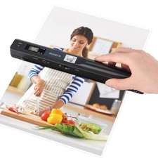 MUNBYN Portable Scanner, 900 DPI Photo Scanner for A4 Documents & Pictures, W picture