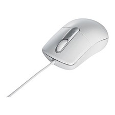 Buffalo Wired Optical Mouse Silent/3 Buttons/M Size White BSMOU27SMWH picture