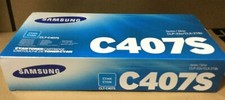 Genuine Samsung CLT-C407S / CLTC407S Cyan Toner Cartridge for CLP-32x / CLX-318x picture