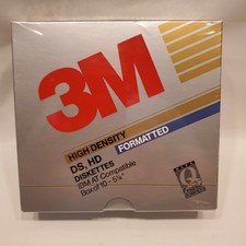 10x 3M High Density DS, HD 5-1/4