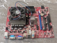 MSI K9N6PGM2-V2 Socket AM2 DDR2 Micro ATX Motherboard / 4GB ram & CPU / untested picture