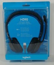 Logitech H390 USB Over-head Comfort Computer Headset w/noise-canceling Mic NIP picture
