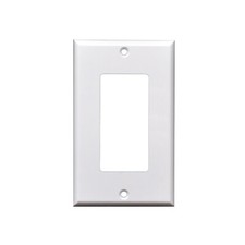 25pcs 1 Gang Standard Decorator Wall Plate White picture