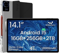 Callsky 14 Inch Android 15 Tablet, 16GB RAM+256GB ROM, 1920x1200 FHD IPS Display picture