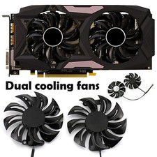 For Dataland PowerColor RX480 RX470 470D 580 Graphics Card Dual Fan GA91B2U 12V picture