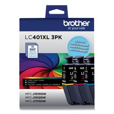 Lc401xl3pks High-Yield Ink, 500 Page-Yield, Cyan/magenta/yellow, 3/pack picture