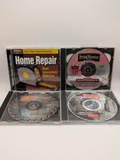 Vintage Windows 95 Home Repair FloorPlan PrintMaster Software CD Lot picture