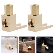 Durable Gold Copper Y Spade Fork Connector for Hifi Speaker Cable picture
