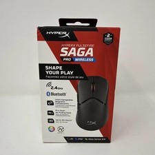 New HyperX Pulsefire Saga Black A2PB2AA Multi-Platform Pro Wireless Mouse picture