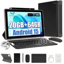 2026 10 inch Android 15 Tablet 20GB RAM 64GB ROM 1TB Expandable WIFI Dual Camera picture