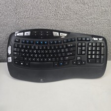 Logitech K350 Wireless Keyboard Ergonomic Wave Black Y-RBN90 NO DONGLE picture