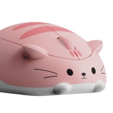Cat Theme Wireless Gaming Mouse Pink, Tri-Mode Mouse BT3.0/BT5.0/2.4G, Cute Opti picture