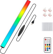 Under Monitor RGB Light Bar, LED Light for Desk Gaming Setup, USB Powered Keyboa picture