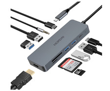 USB C Hub, USB C Adapter MacBook Pro/Air Ipad Pro Adapter, 10 in 1 with 4K HD... picture