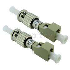 2pcs ST Male-LC UPC Female MM 62.5 Hybrid Fiber Optic Adapter Fiber Connector  picture
