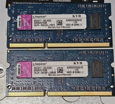 2 Kingston ValueRAM 2GB DDR3 SO-DIMM 800MHz PC3-6400s picture