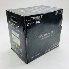 Linked Cable CAT6 Plenum 4 Pair UTP CMP 550MHz Cable 23AWG 4PR 1000ft White picture
