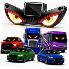 Solar Powered Devil Eyes LED Car Light, Dynamic Windshield Red Yellow White picture