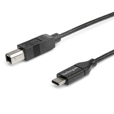 StarTech 6.6ft/2m USB-B to USB-C Cable, USB 2.0, Data Cord (USB2CB2M) picture