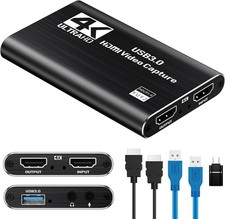 Versatile HDMI Capture Card - 2K30 FPS, 4K Pass-Through, Multi-System Ready picture