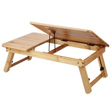 (50 * 30 Without Drawer)Bamboo Laptop Bed Desk Portable Wooden Laptop Bed picture
