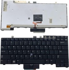 Laptop Replacement US Layout with Pointing with Backlight Keyboard for Dell Latu picture