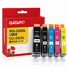 5Pk PGI-250XL CLI-251XL Ink Compatible for  MG5422 MG5522 Printers picture