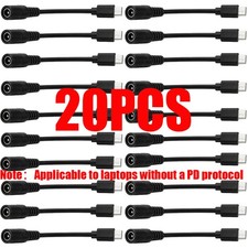 20pcs for HP DELL 100W  7.4mm Power Adapter Converter Cable To USB-C Port picture