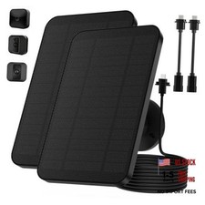 2 Pack Solar Panel for Blink Camera,4W Waterproof Charger with 360° Adjustable picture