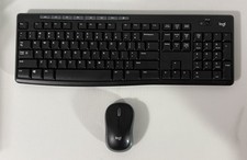 Logitech K270 Wireless Keyboard & M185 Mouse W/ Receiver Dongle Tested & Works picture