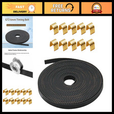 3D Printer GT2 Timing Belt 5M + 10 Copper Buckles - 2mm Pitch, 6mm Wide Parts picture
