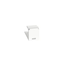 Panduit CMBWH-X Mini-Com Blank Module 1 Port ABS White Pack of 10 picture