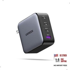 Nexode 100W GaN USB C Charger, 4-Port Compact Foldable Fast Laptop Dark Gray picture