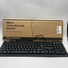 New iMicro KB-US9813 104-KEY WIRED USB KEYBOARD *OB* picture