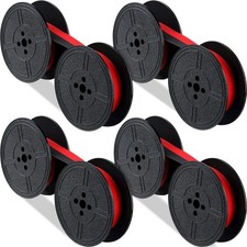 Tenare 4 Pairs Universal Typewriter Ribbon Calculator Red Black FROM USA picture
