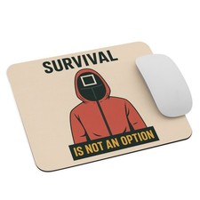 Squid Game Mouse Pad – Player 456 Guard Mask Design, Korean Drama Gift picture