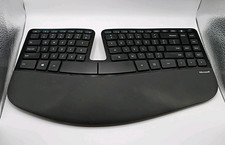 Microsoft Sculpt Ergonomic Split Wireless Keyboard BlackQWERTY W Dongle Works picture