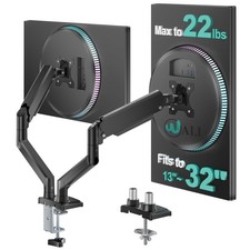 Adjustable Dual Monitor Arm for 13-32