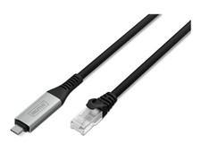 DIGITUS USB-C RJ45 Ethernet Cable 1Gbit/s Digital Cable/Data AK-300601-150-S picture