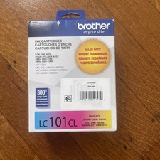Brother  LC101CL Magenta Cyan And Yellow 3 Color Ink Cartridges Exp 11/2026 picture