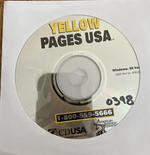 Yellow Pages USA PC CD Rom Software-Rare Vintage-SHIPS N 24 HOURS picture