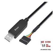 USB to TTL Serial Cable 3.3V 6 Pin UART Adapter Genuine FTDI 6ft 6 pin 3.3V picture