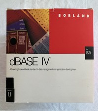 DBASE IV For DOS Release 1.1 Original Manuals and Disks included 5.25 disks picture
