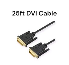 A-technology DVI Cable 25ft Dual Link 24+1 Male to Male W/ Ferrite Core Support  picture