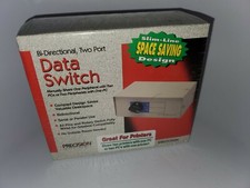 2 PORT DATA TRANSFER SWITCH PRECISION SWITCH2H PARALLEL/SERIAL MANUAL SWITCHING picture